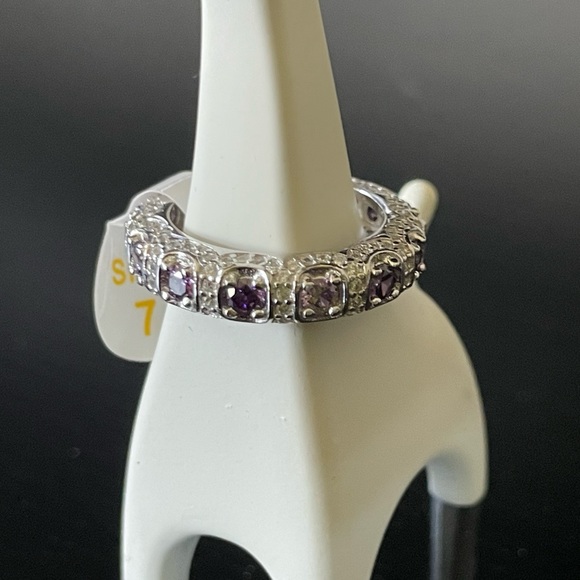 BP Dark Amethyst Sterling Silver Band (RBP 2185) - Picture 9 of 11